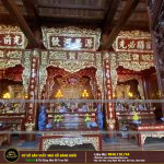 NỘI THÁT NHÀ GỖ 3 GIAN LIM NAM PHI NHÀ THỜ HỌ PHAN -THÁI BÌNH