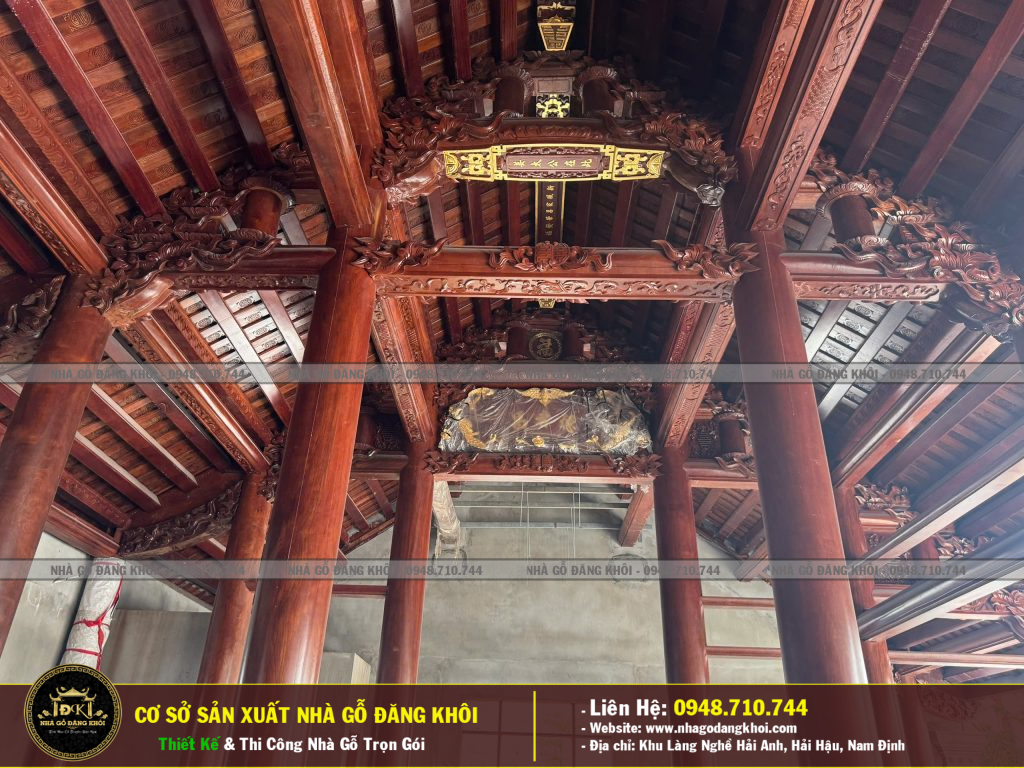 Thi Công Và Lắp Dựng Nhà Gỗ 5 GIAN Gỗ Lim Nam Phi Tại Hà Nội  – Nhà Gỗ Đăng  Khôi