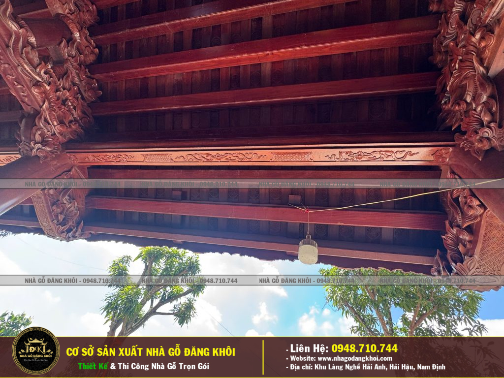 Thi Công Và Lắp Dựng Nhà Gỗ 5 GIAN Gỗ Lim Nam Phi Tại Hà Nội  – Nhà Gỗ Đăng  Khôi
