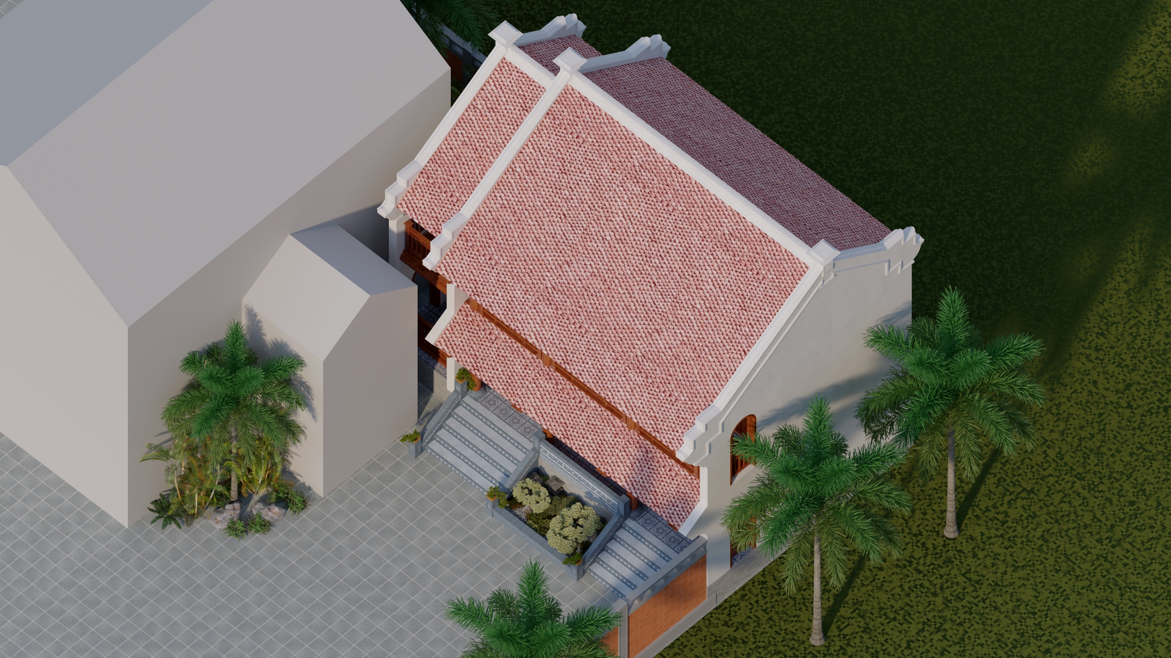 NHÀ GỖ 3 GIAN 2 TẦNG LÀM TẠI THÁI NGUYÊN