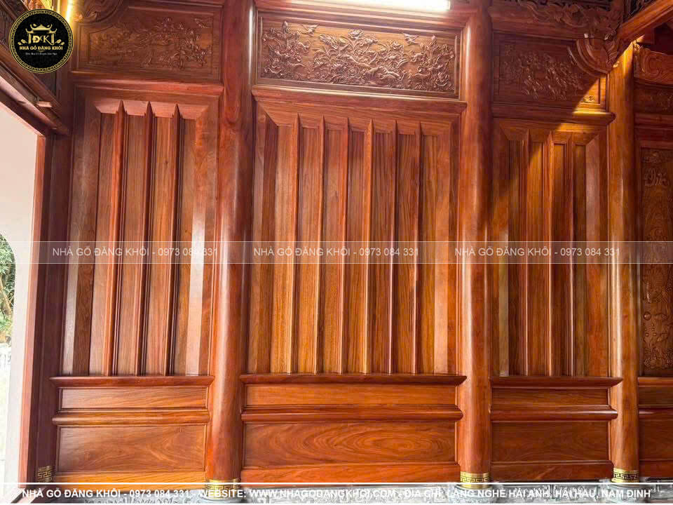 Thi Công Nhà Gỗ 3 Gian Gỗ Lim Nam Phi Tại Hưng Yên – Nhà Gỗ Đăng Khôi