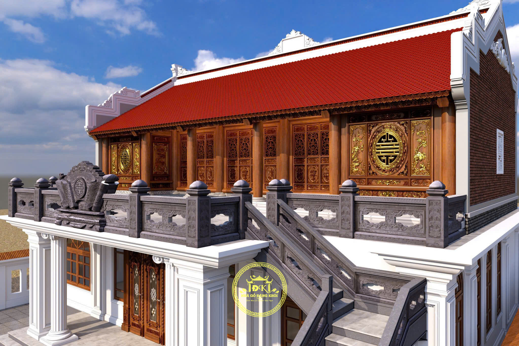 Thiết Kế Mẫu Nhà Gỗ 5 Gian Trên Tầng 2 Tiện Dụng Mẫu Nhà Đang Được Khách Yêu Thích – Nhà Gỗ Đăng Khôi