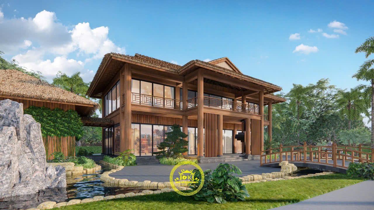 Thiết Kế Mẫu Nhà Sàn Nghỉ Dưỡng 2 Tầng Tại Đà Lạt – Nhà Gỗ Đăng Khôi