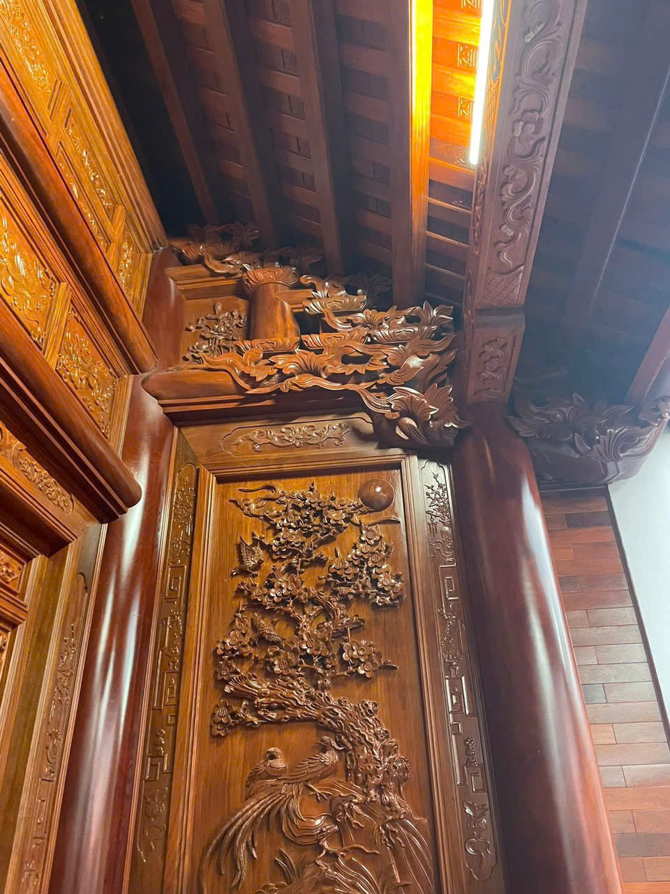 NỘI THẤT NHÀ GỖ 5 GIAN HIÊN THÔNG THI CÔNG NHÀ GỖ TẠI NGHỆ AN – NHÀ GỖ ĐĂNG KHÔI