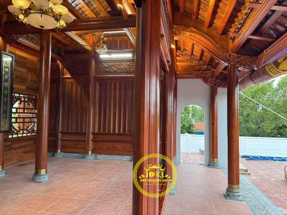 Thi Công Nhà Gỗ 3 Gian Gỗ Lim Nam Phi Tại Hưng Yên – Nhà Gỗ Đăng Khôi