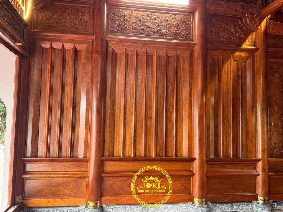 Thi Công Nhà Gỗ 3 Gian Gỗ Lim Nam Phi Tại Hưng Yên – Nhà Gỗ Đăng Khôi
