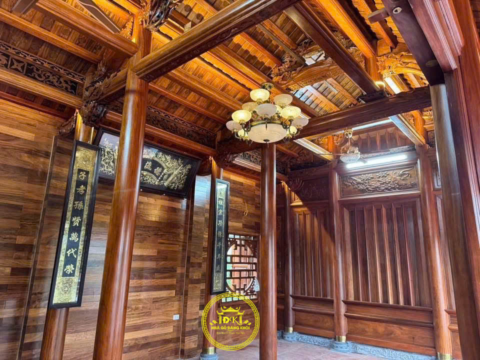 Thi Công Nhà Gỗ 3 Gian Gỗ Lim Nam Phi Tại Hưng Yên – Nhà Gỗ Đăng Khôi