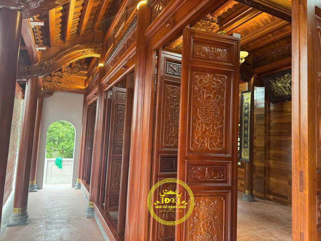 Thi Công Nhà Gỗ 3 Gian Gỗ Lim Nam Phi Tại Hưng Yên – Nhà Gỗ Đăng Khôi