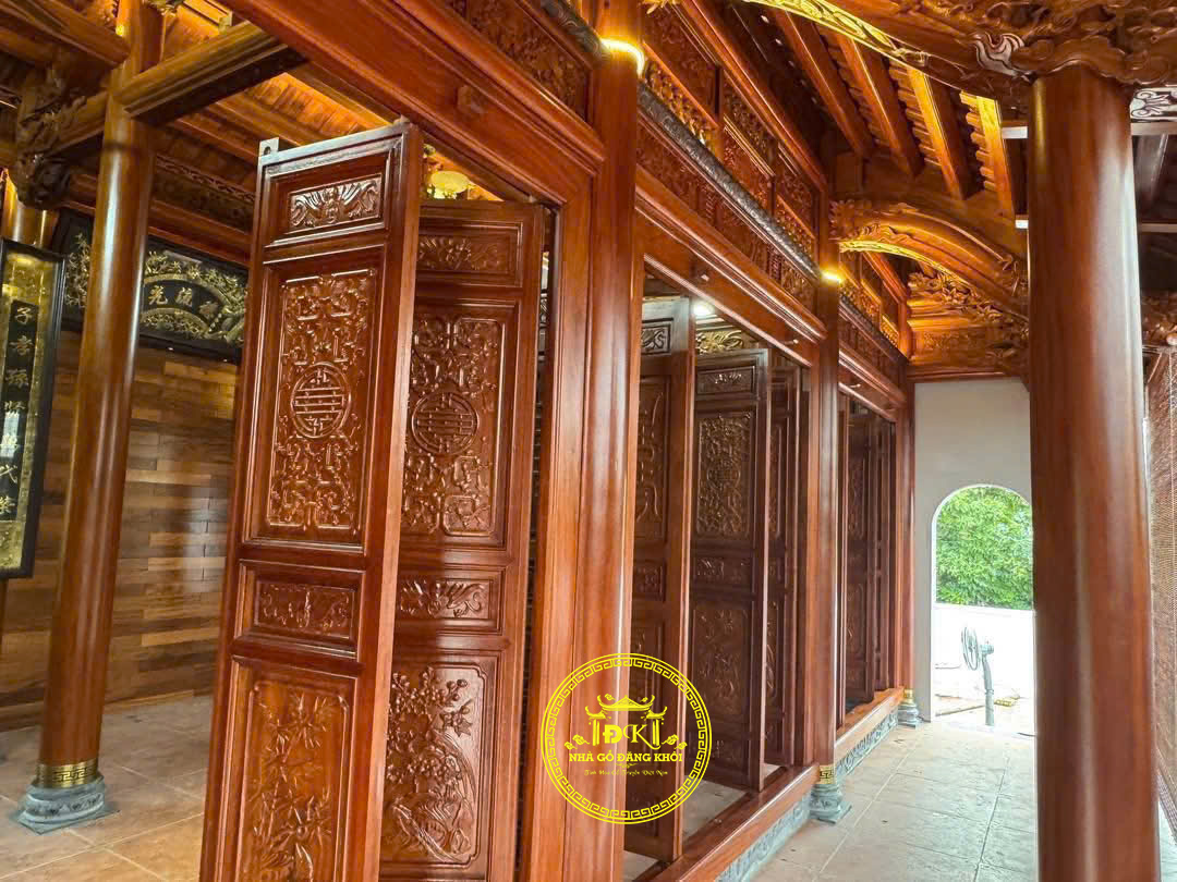 Thi Công Nhà Gỗ 3 Gian Gỗ Lim Nam Phi Tại Hưng Yên – Nhà Gỗ Đăng Khôi
