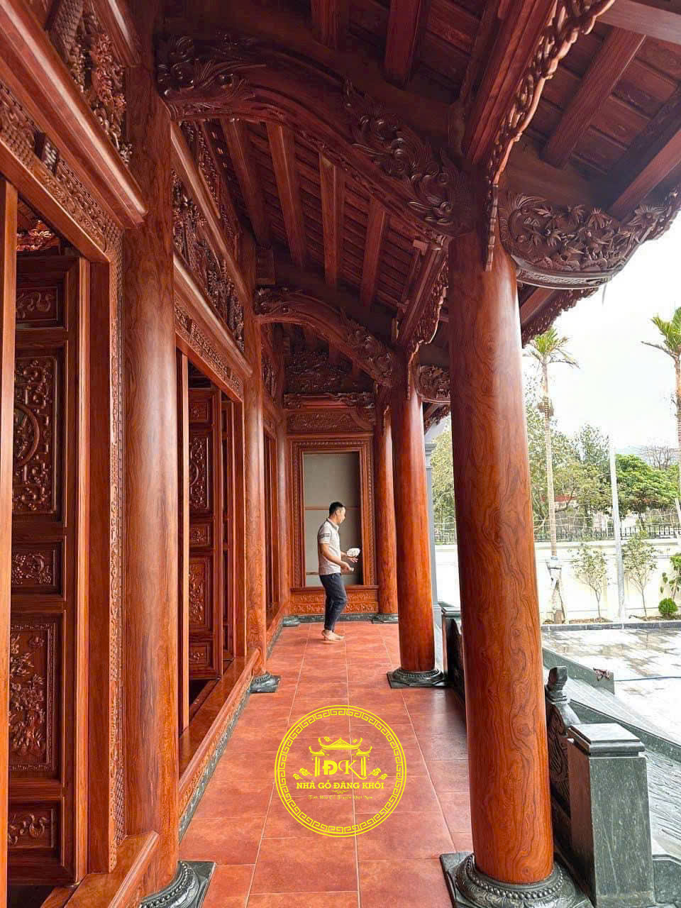 NỘI THẤT NHÀ GỖ 3 GIAN THI CÔNG TẠI THANH HÓA – NHÀ GỖ ĐĂNG KHÔI